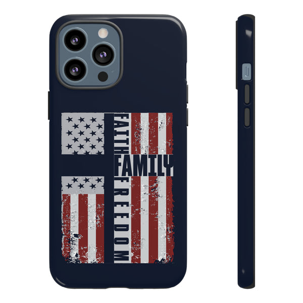 Faith Family Freedom Phone Tough Cases - Protect Your Device with Values