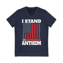 Unisex I Stand For Our National Anthem Jersey Short Sleeve V-Neck Tee- Express Your Patriotism with Style