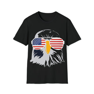Buy black Men&#39;s Bald Eagle Softstyle T-Shirt