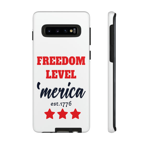Freedom Level America Est 1776 - Patriotic Design Phone Tough Cases