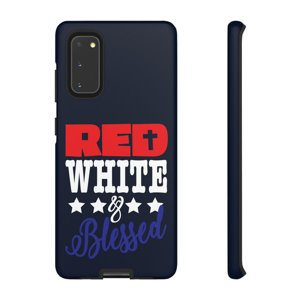 Red White Blessed Phone Cover| Protect Your Device