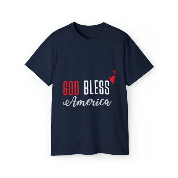 God Bless America Unisex Ultra Cotton Tee - Embrace Patriotism in Comfort