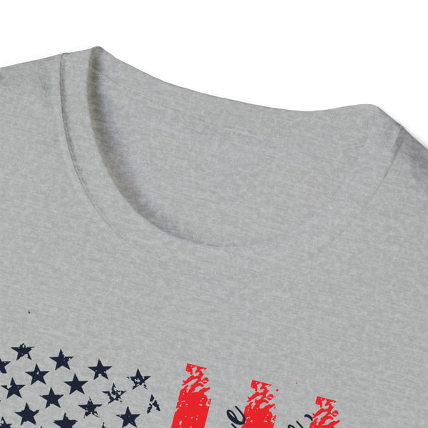 Unisex  American Flag design Softstyle T-Shirt