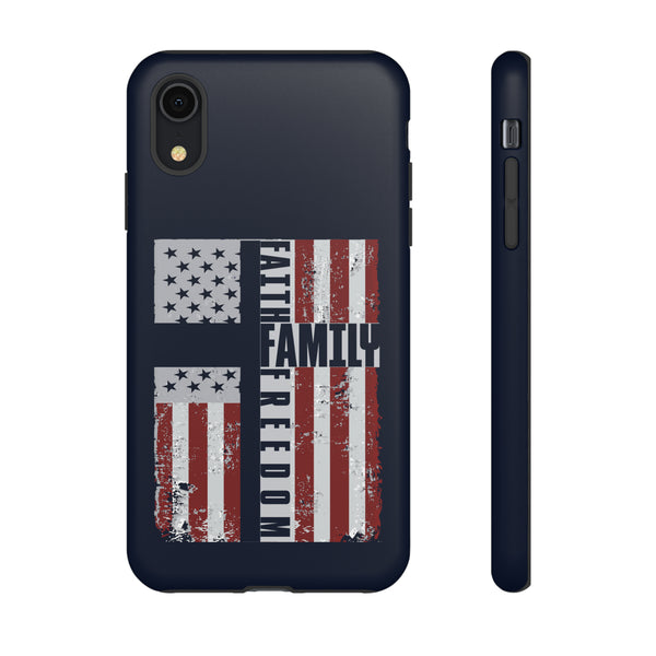Faith Family Freedom Phone Tough Cases - Protect Your Device with Values
