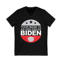 Your Mask Is As Useless As Biden Unisex Jersey Short Sleeve V-Neck Tee