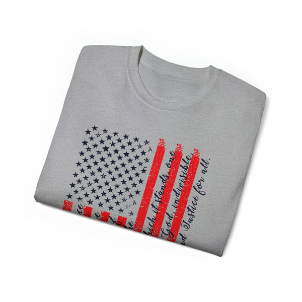 Patriotic Unique American flag design Ultra Cotton Tee