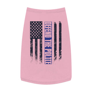 Buy pink Defend The Police Dog Printed Tank Top T-Shirt