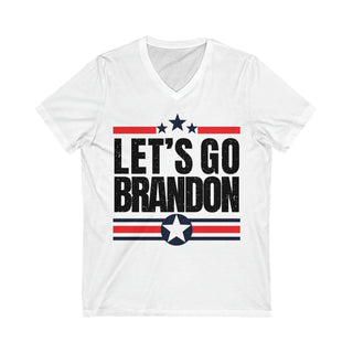 Let's Go Brandon Unisex Jersey V-Neck Tee