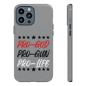 Elevate Your Device Defense with Pro God Pro Gun Pro Life Mobile Phone Cases
