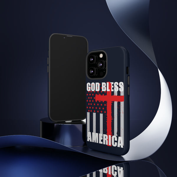 God Bless America Phone Tough Cases - Protecting Your Device with Patriotism