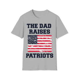 Buy sport-grey The Dad Raises Patriots - Unisex Softstyle T-Shirt
