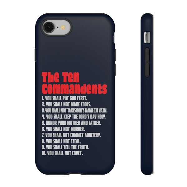 The Ten Commandments - Phone Tough Cases - Carry Divine Guidance with Durability