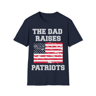 Buy navy The Dad Raises Patriots - Unisex Softstyle T-Shirt