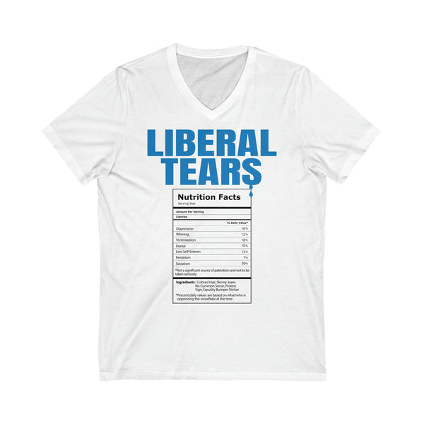 Liberal Tears Unisex Jersey Short Sleeve V-Neck Tee