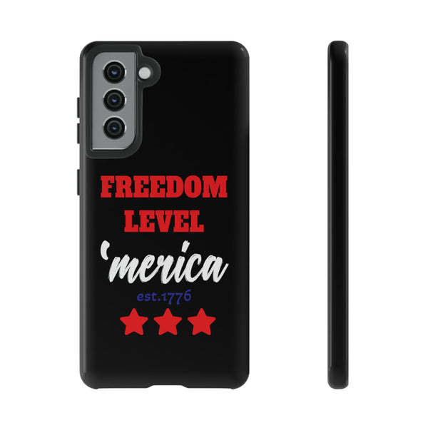 Freedom Level America Est 1776 - Durable Phone Cases with a Patriotic Touch