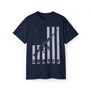Buy navy Come And Take &#39;Em&quot; Unisex Ultra Cotton Tee