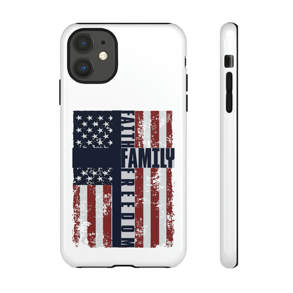 Faith Family Freedom - Values-inspired Phone Tough Case protection