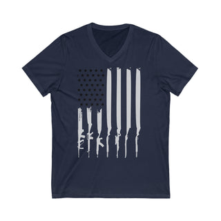Buy navy American Guns Stylish Short-Sleeve Unisex T-Shirt