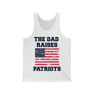 Buy white The Dad Raises Patriots - Unisex Jersey Tank