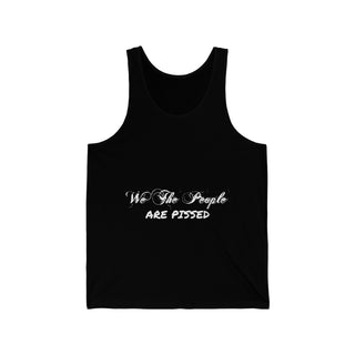 Buy black We The People Are Pissed Unisex Jersey Tank Top