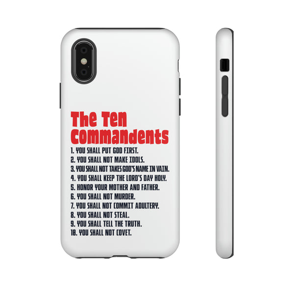 Patriotic Tough Cases with The Ten Commandments