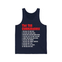 Unisex The Ten Commandments Jersey Tank - Wear Your Faith and Values with Pride