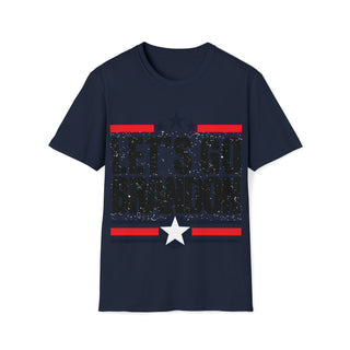 Buy navy Let&#39;s Go Brandon Unisex Softstyle T-Shirt