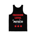 Freedom Level America Est 1776 - Comfortable patriotic apparel Unisex Jersey Tank