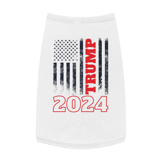 Buy white Republican Trump 2024 Dog Tank Top - Support with Style, Even for Your Pet