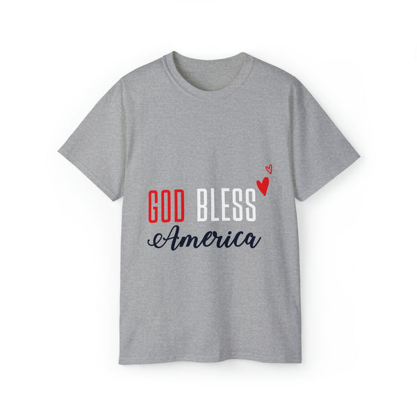 God Bless America Unisex Ultra Cotton Tee - Embrace Patriotism in Comfort