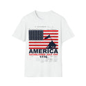 Unisex America Established July 4th 1776 Softstyle T-Shirt - American independence with your attire.