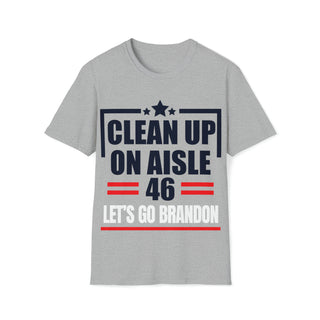 Buy sport-grey Clean Up On Aisle 46 - Unisex Softstyle Tee