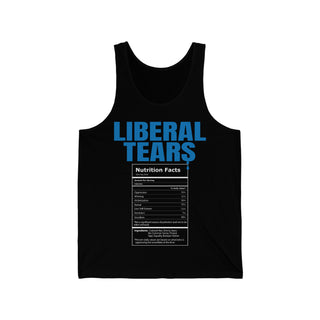 Buy black Liberal Tears Stylish Unisex Jersey Tank Top