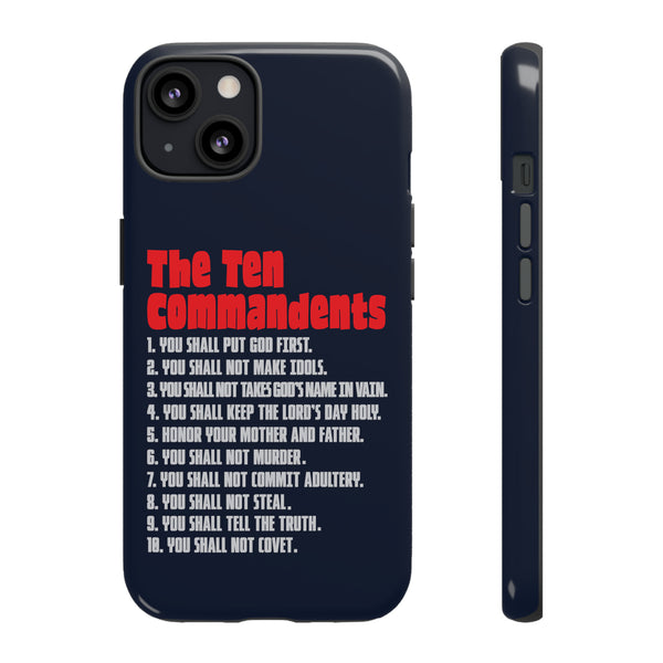The Ten Commandments - Phone Tough Cases - Carry Divine Guidance with Durability