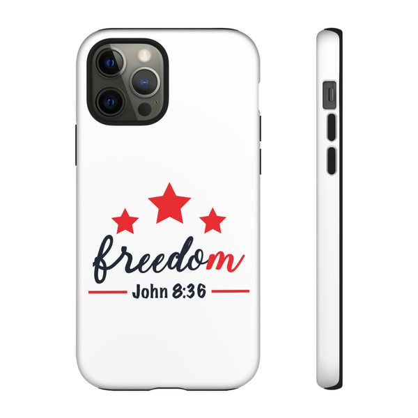 Freedom John 8:36 - Phone Tough Cases Inspirational Device Protection