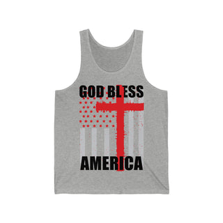 God Bless America Unisex Jersey Tank - patriotism and American values