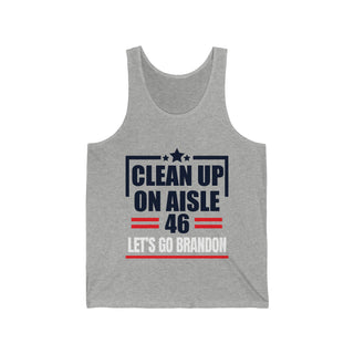 Buy athletic-heather Clean Up On Aisle 46 - Unisex Jersey Tank Top