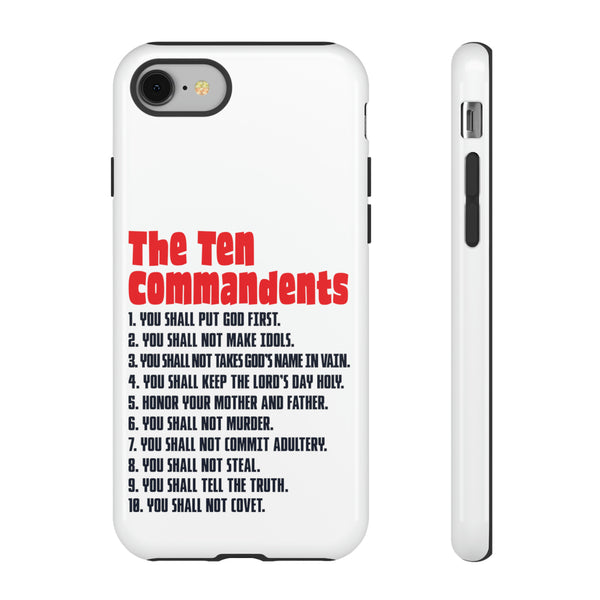 Patriotic Tough Cases with The Ten Commandments