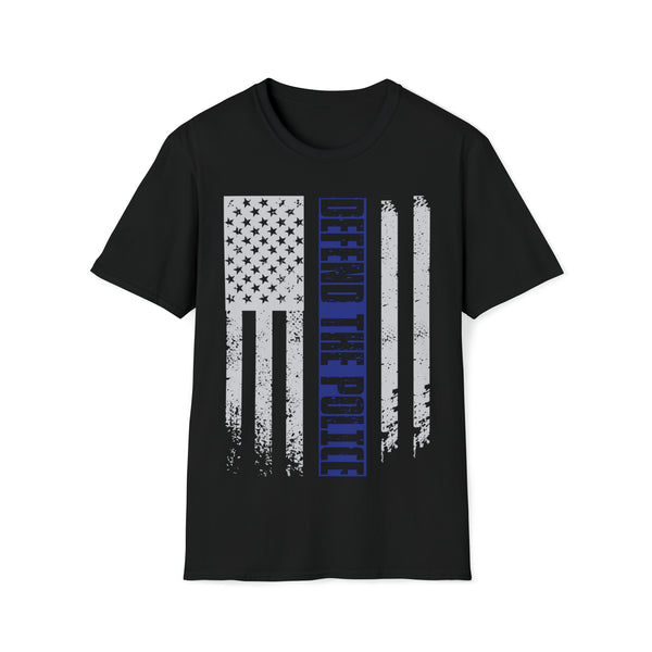 Unisex Defend The Police-Black  Softstyle T-Shirt