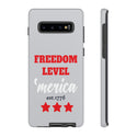 Freedom Level America Est 1776 - Patriotic Phone Rugged Cover