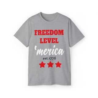 Buy sport-grey 1776 Freedom Level America T-shirt