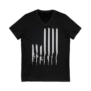 Buy black American Guns Stylish Short-Sleeve Unisex T-Shirt