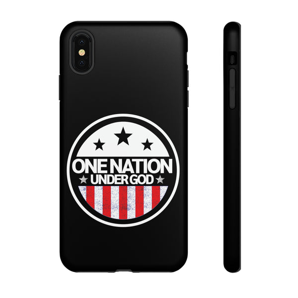 One Nation Under God Black Phone Cases