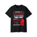Unisex Comfortable Ultra Cotton Tee for Honoring Veterans and Embracing Grandparenthood