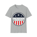 One Nation Under God -  Your Love for Country and Faith with Our Unisex Softstyle T-Shirt