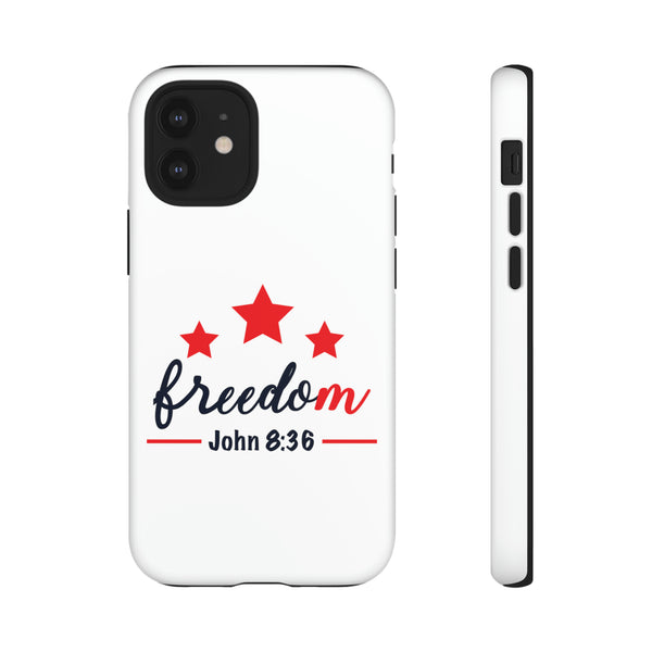 Freedom John 8:36 - Phone Tough Cases Inspirational Device Protection