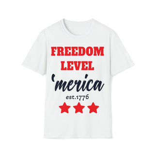 Buy white Spirit of Freedom Unisex Softstyle T-Shirt