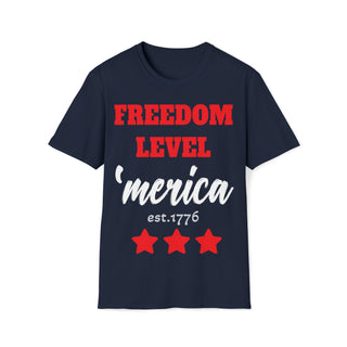 Buy navy Comfort and Patriotism Combined in Our Unisex Softstyle T-Shirt