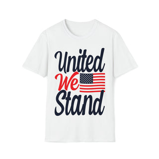 Buy white United We Stand Unisex Softstyle T-Shirt