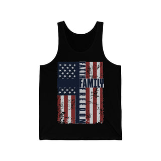Buy black Faith Family Freedom&#39; - Unisex Jersey Tank - Wear Your Values with Pride